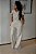 Blusa Linho Natural com Tecido Trabalhado Manga Oval e Gola - Imagem 3