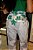 Calça Alfaiataria Luzy Estampa Folhas Verdes Pantalona com Bolsos Verdugos Atrás e Elástico Estampa Exclusiva - Imagem 6