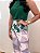 Calça Alfaiataria Luzy Estampa Folhas Verdes Pantalona com Bolsos Verdugos Atrás e Elástico Estampa Exclusiva - Imagem 2