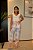 Blusa Crepe Nobre Branca Cavada com Decote em V com Nervuras Largas Frontais Cropped Madame - Imagem 4