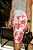 Saia Alfaiataria Luzy Estampa Folhas Vermelhas com Bolsos Frontais Estampa Exclusiva - Imagem 2
