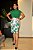Saia Alfaiataria Luzy Estampa Folhas Verdes com Bolsos Frontais Estampa Exclusiva - Imagem 3