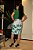 Saia Alfaiataria Luzy Estampa Folhas Verdes com Bolsos Frontais Estampa Exclusiva - Imagem 5