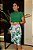 Saia Alfaiataria Luzy Estampa Folhas Verdes com Bolsos Frontais Estampa Exclusiva - Imagem 7