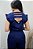 Blusa Alfaiataria Parisi II Azul Marinho Cropped com Decote em V e Recortes Atrás - Imagem 7