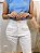 Blusa Fluity Kobe Azul Céu Cropped Cavada Gola com Vies Entrelaçados no Colo - Imagem 4