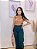 Blusa Fluity Kobe Cappuccino Cropped Cavada Gola com Vies Entrelaçados no Colo - Imagem 10