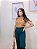 Blusa Fluity Kobe Cappuccino Cropped Cavada Gola com Vies Entrelaçados no Colo - Imagem 2