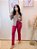 Calça Alfaiataria Pink Reta com Nervuras Horizontais no Quadril e Bolsos - Imagem 6