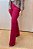 Calça Alfaiataria Pink Flare com Nervuras Horizontais no Quadril e Bolsos - Imagem 3