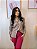 Calça Alfaiataria Pink Flare com Nervuras Horizontais no Quadril e Bolsos - Imagem 7