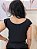 Blusa Crepe Preta Alças de Babados com Acabamentos Especiais - Imagem 3
