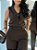 Blusa Alfaiataria Marrom Estilo Colete Ajustado ao Corpo - Imagem 2