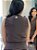 Calça Alfaiataria Marrom Reta com Nervuras nos Bolsos Frontais Bolsos Verdugos Traseiros e Elástico no Cós - Imagem 5