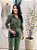 Calça Linho Cem por Cento Verde Militar Reta Pences Frontais e Bolsos Verdugos com Lapelas Traseiras Modelagem Tradicion - Imagem 6
