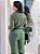 Calça Linho Cem por Cento Verde Militar Reta Pences Frontais e Bolsos Verdugos com Lapelas Traseiras Modelagem Tradicion - Imagem 10