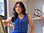 Blusa Alfaiataria Azul Royal  Estilo Colete Ajustado ao Corpo - Imagem 1