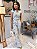 Calça Linho Mesclado Estampa Natural  Pantalona com Cintura Alta com Passantes Bolsos Frontais e Bolsos Traseiros Verdug - Imagem 7