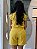 Short Visco Trench Amarelo Alfa com Elástico no Cós Traseiro e Nervuras nos Bolsos Traseiros - Imagem 4