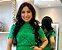 Blusa Lese Verde Garrafa Mangas Curtas - Imagem 1