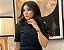 Blusa Lese Preta Mangas Curtas - Imagem 1