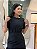 Blusa Lese Preta Mangas Curtas - Imagem 2