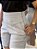 Short Visco Trench Cinza Claro Com Bolsos Verdugos E Elástico Atrás - Imagem 1
