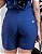 Short Visco Trench Azul Marinho  Com Bolsos Verdugos E Elástico Atrás - Imagem 6