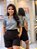 Short Visco Trench Preto Com Bolsos Verdugos E Elástico Atrás - Imagem 3