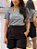 Short Visco Trench Preto Com Bolsos Verdugos E Elástico Atrás - Imagem 2