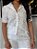 Camisa Lese Branco Com Botões Frontal E Gola Padre - Imagem 2
