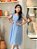 Vestido Lese Azul Pastel Midi Evasê - Imagem 2