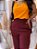 Blusa Viscocrepe Cenoura Cavada Decote V - Imagem 5