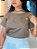 Blusa Tricoline Fendi Com Manga Média E Nervuras Finas No Colo - Imagem 3
