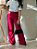 Calça Alfaiataria Way Fucsia Pantalona Com Bolsos Frontais E Traseiros Elástico No Cós E Zíper Lateral - Imagem 1