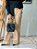 Calça Algodão Salmon Claro Pantalona com Cintura Alta com Passantes Bolsos Frontais e Bolsos Traseiros Verdugos Funciona - Imagem 1