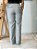 Calça Algodão Fendi Pantalona com Cintura Alta com Passantes Bolsos Frontais e Bolsos Traseiros Verdugos Funcionais Cem - Imagem 5
