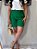 Short Lese Verde Esmeralda Com Bolsos Frontais E Elástico Atrás Cós - Imagem 5