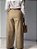 Calça Alfaiataria Cáqui Pantalona Evasê Com Passantes E Bolsos Frente - Imagem 11