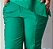 Calça Alfaiataria Amaranto Verde Garrafa Reta Com Nervuras Laterais, Bolsos Frontais E Traseiros, Elástico Atrás E Fecho - Imagem 2