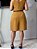Bermuda Crepe Caramelo Cintura Alta, Bolsos Frente E Verdugo Atrás, Comprimento No Joelho, Cós Alto E - Imagem 6