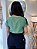 Blusa Viscose Verde Menta Com Decote V Assimétrico E Mangas - Imagem 4