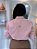 Camisa Tricoline Rosa Pastel Oversized, Com Botões, Gola E Punho Largo - Imagem 4