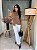 Blusa Viscose Moca Mousse Cavada, Gola Alta e Botões Lateralizados - Imagem 8