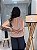 Blusa Viscose Moca Mousse Cavada, Gola Alta e Botões Lateralizados - Imagem 4