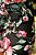 Short Luzy Estampada Fundo Preto com Tranças nos Bolsos e no Cós - Imagem 3