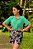 Short Luzy Estampada Fundo Preto com Tranças nos Bolsos e no Cós - Imagem 5