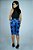 Bermuda Crepe Luzy Estampa Azul Royal Clássica - Imagem 6