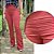 Calça Alfaiataria Feminina Vinho/Telha Flare com Nervuras Horizontais no Quadril e Bolsos - Imagem 1