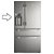 Porta do Refrigerador direita Inox Electrolux DM90X A05354540 A05354510 Original [1,0,0] - Imagem 1